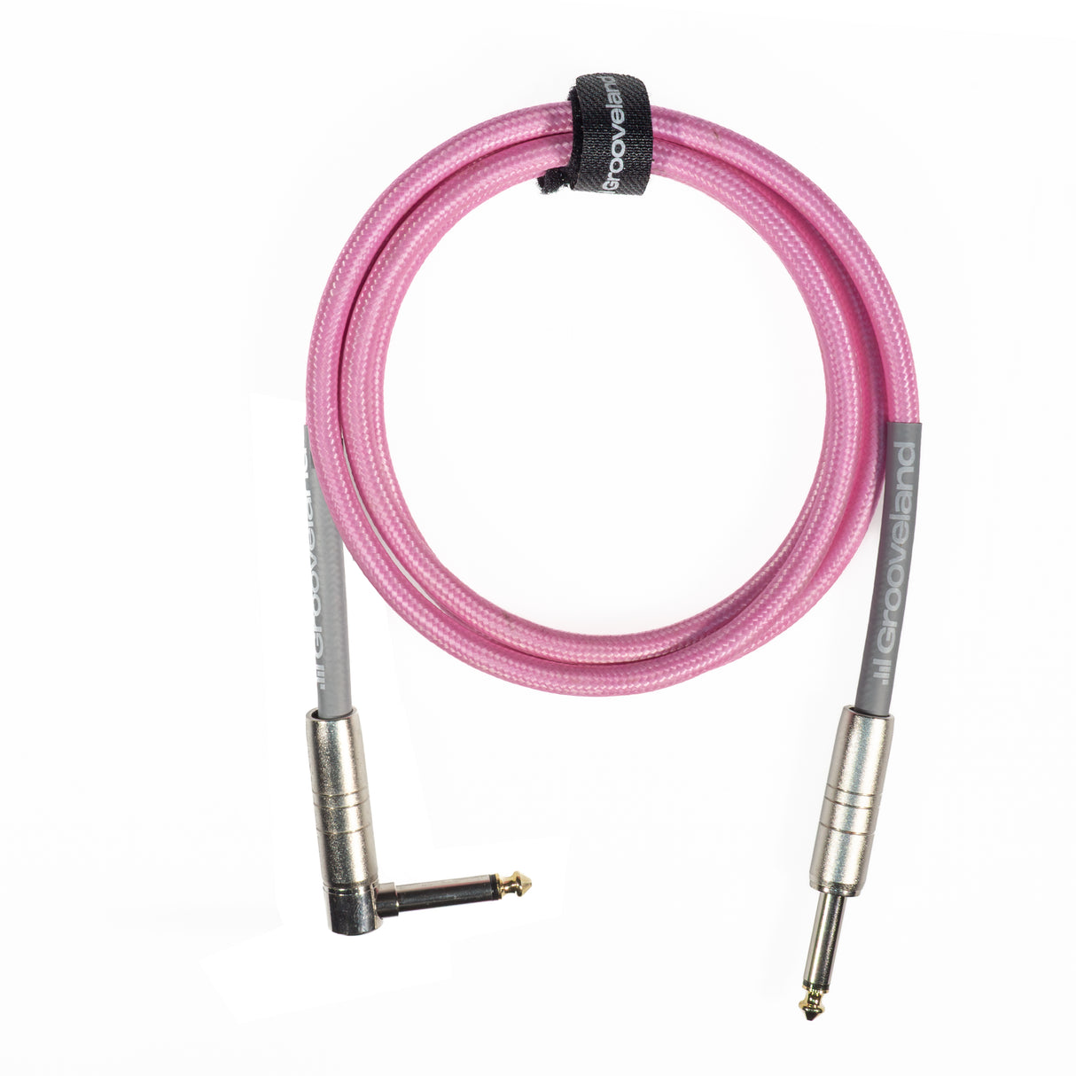 Grooveland Tweed Vinkel Guitarkabel (1,5m - Pink)