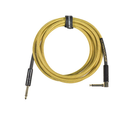 Grooveland Tweed Vinkel Guitarkabel (3m - Gul)