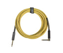 Grooveland Tweed Vinkel Guitarkabel (3m - Gul)