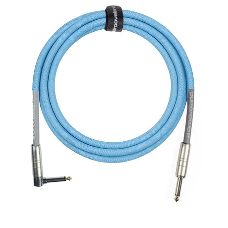 Grooveland Tweed Vinkel Guitarkabel (6m - Blå)