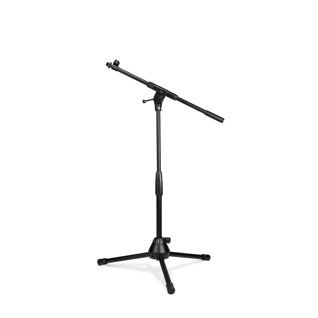 Gravity TMS 4232 B - Touring Series kort mikrofonstativ med sammenklappelig trefodsfod og 2-punkts justerbar teleskopboom, sort
