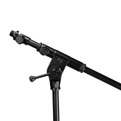Gravity TMS 4232 B - Touring Series kort mikrofonstativ med sammenklappelig trefodsfod og 2-punkts justerbar teleskopboom, sort