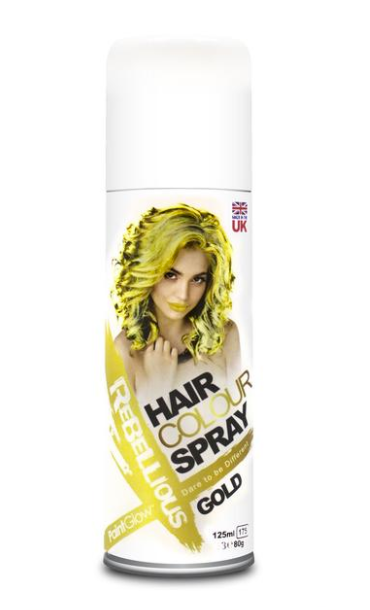 Hårfarve-spray (Guld)