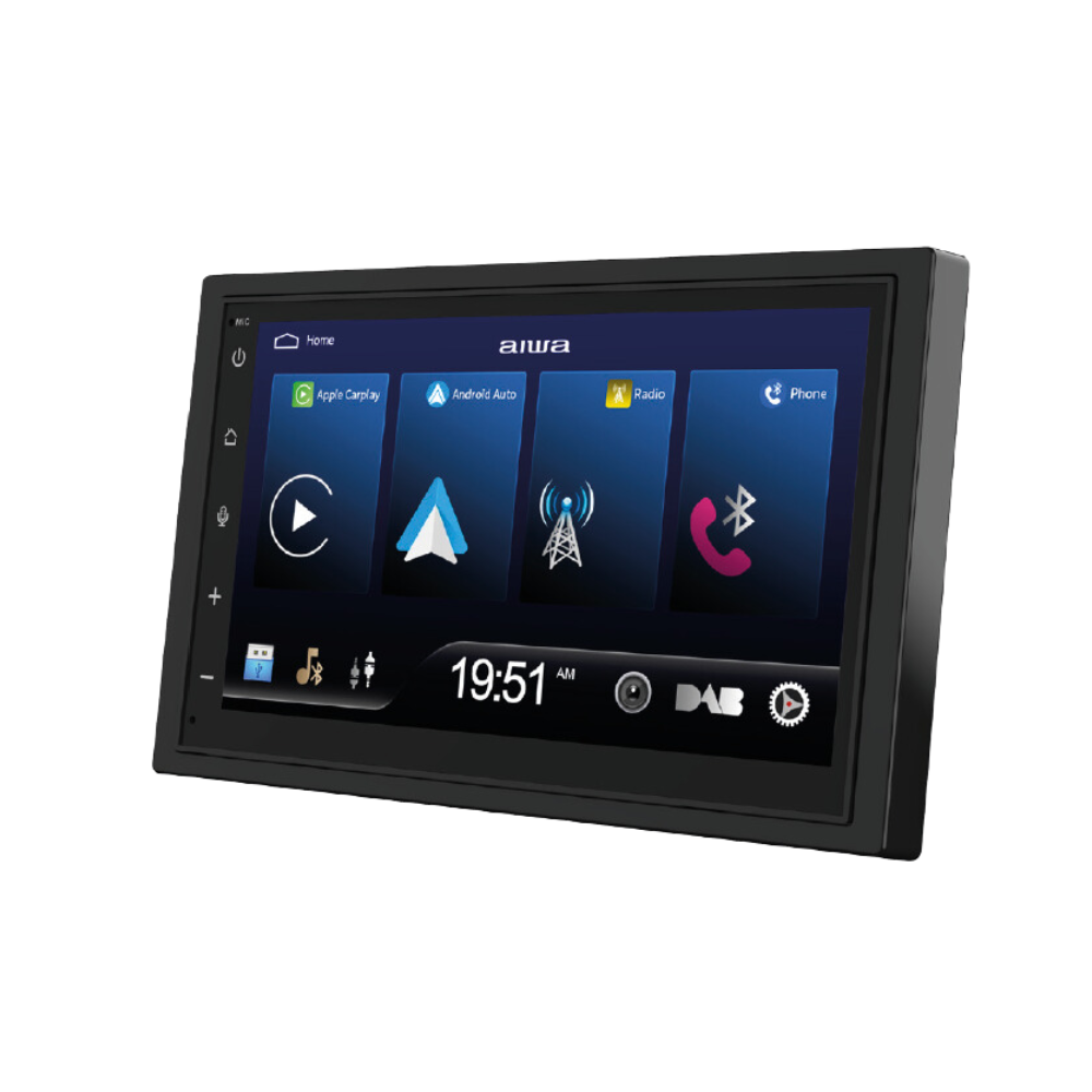 AIWA IC-820 6,75" Bilradio med Apple CarPlay, Android Auto, DAB og Bluetooth