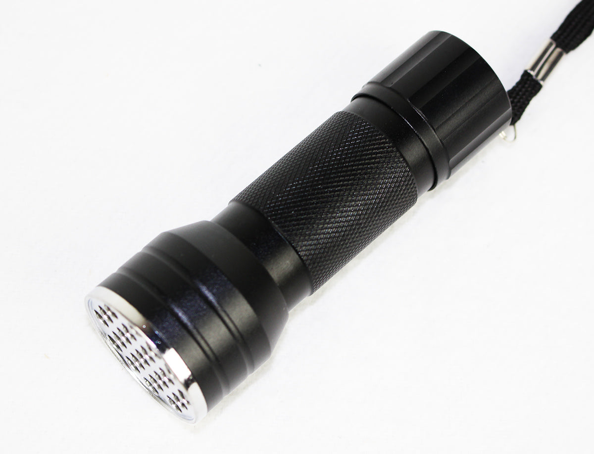 UV Lommelygte m. 21 LED Dioder