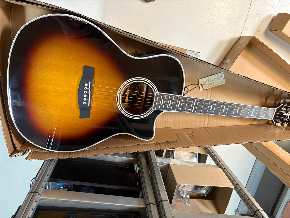 OUTLET - Hagstrom Siljan II Grand Auditorium Western Guitar (Tobacco)