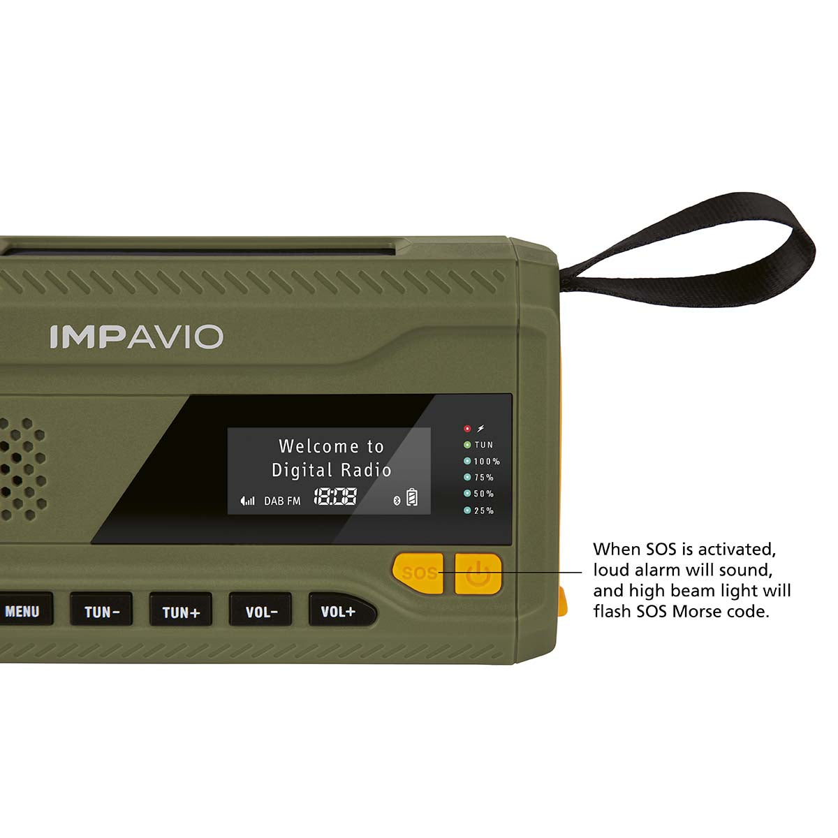 DAB1 Robust udendørs radio med DAB+/FM