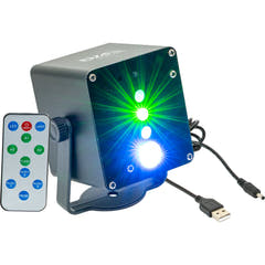 Ibiza Batteridrevet Lyseffekt m. Laser