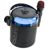 Ibiza Karaoke Anlæg m. Bluetooth og 2 Mikrofoner (Sort)