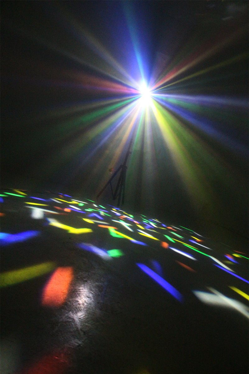 Ibiza 2-i-1 Discolys hvid LED