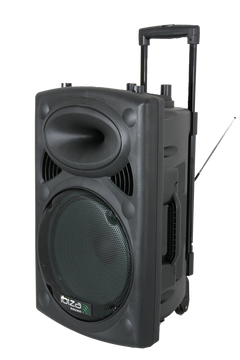 Ibiza Transportabel Højttaler m. 15" Bas (Sort, 800W)