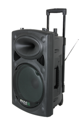 Ibiza Transportabel Højttaler m. 15" Bas (Sort, 800W)