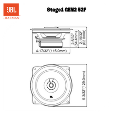 JBL Stage1 Gen2 52F 5,25" koaksiale bilhøjttalere