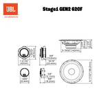 JBL Stage1 Gen2 62 6,5" koaksiale bilhøjttalere