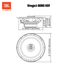 JBL Stage1 Gen2 62F 6,5" koaksiale bilhøjttalere