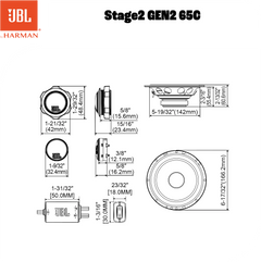 JBL Stage2 Gen2 65C 6,5" komponentsæt