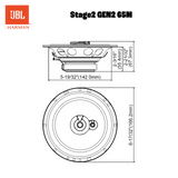 JBL Stage2 Gen2 65M 6,5" 3-vejs bilhøjttalere