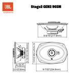 JBL Stage2 Gen2 965M 6x9" 3-vejs bilhøjttalere