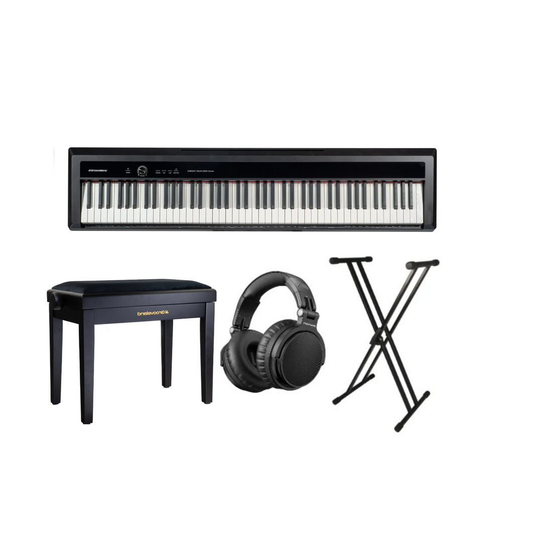 Grooveland P450 El Klaver (Sort) Komplet Pakke