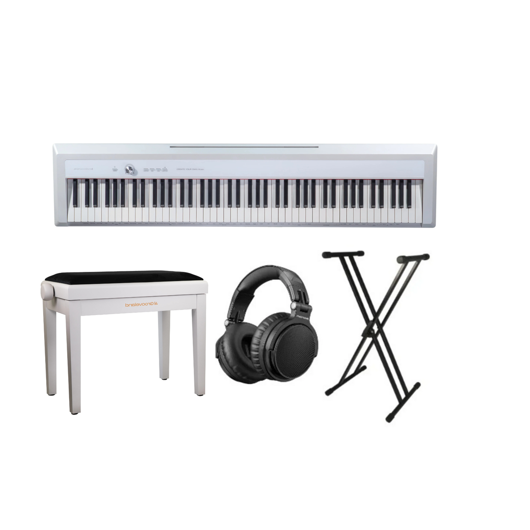 Grooveland P450 El Klaver (Hvid) Komplet Pakke