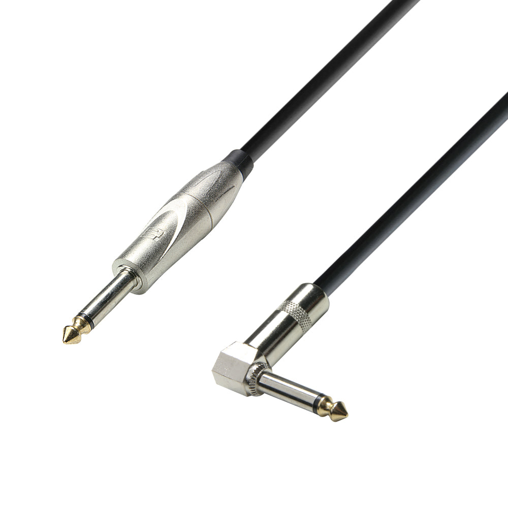 Instrument Kabel 6.3 mm Jack mono til 6.3 mm Vinkel Jack mono