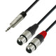 MiniJack til XLR Hun Adapterkabel (1,8m)