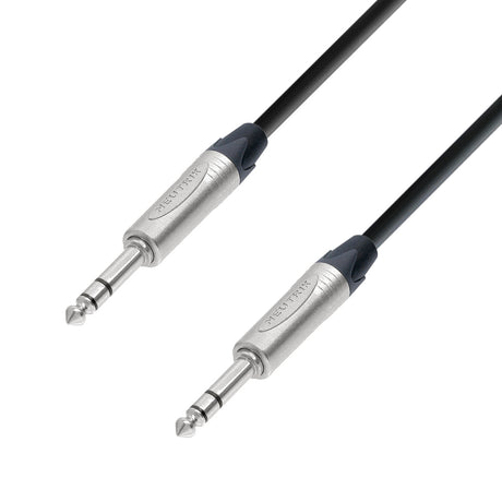 Adam Hall Cables 5 STAR BVV 1000 - Balanceret kabel | Neutrik® jack TRS | 10 m