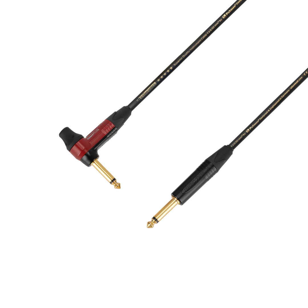 Adam Hall Cables 5 STAR IPR 0300 PALMER® CABLE TIMBRE - Instrumentkabel | Palmer® & Neutrik timbrePLUG® vinklet jack x jack TS | 3 m