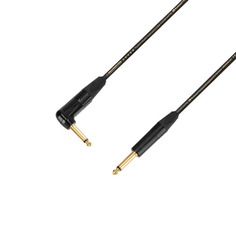 Adam Hall Cables 5 STAR IPR 0900 PALMER®-KABEL – instrumentkabel | Palmer® & Neutrik® vinklet jack til jack TS | 9 m