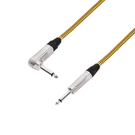 Adam Hall-kabler 5 STAR IRP 0450 VINTAGE - Instrumentkabel | Vintage Neutrik® vinkeljack TS x jack TS | 4,5 m