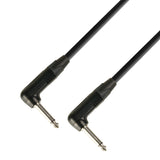 Neutrik Instrument Kabel 6.3 mm Vinkel Jack mono til 6.3 mm Vinkel Jack mono (15 cm)
