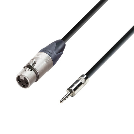 Adam Hall Cables 5 STAR MYF 0150 - Balanceret kabel | Neutrik® XLR hun x Rean® minijack TRS | 1,5 m