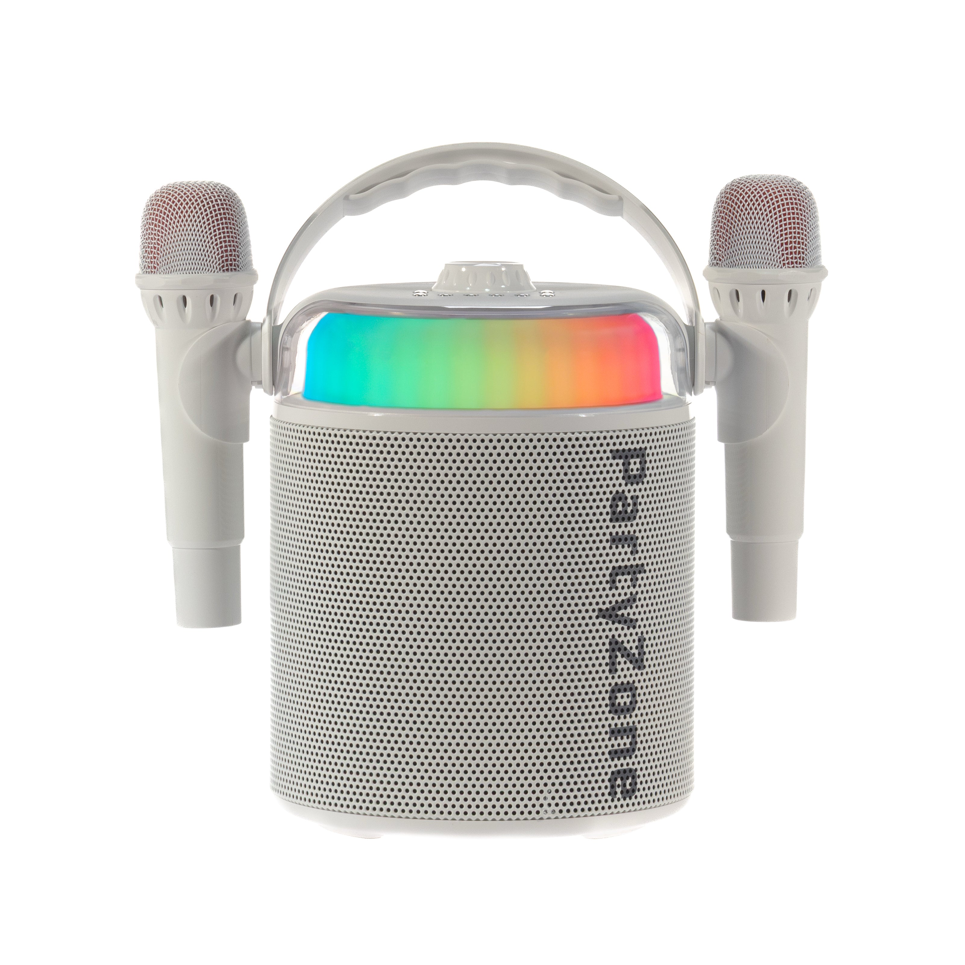 PartyZone Karaoke Sæt m. 2 Mikrofoner (Hvid)