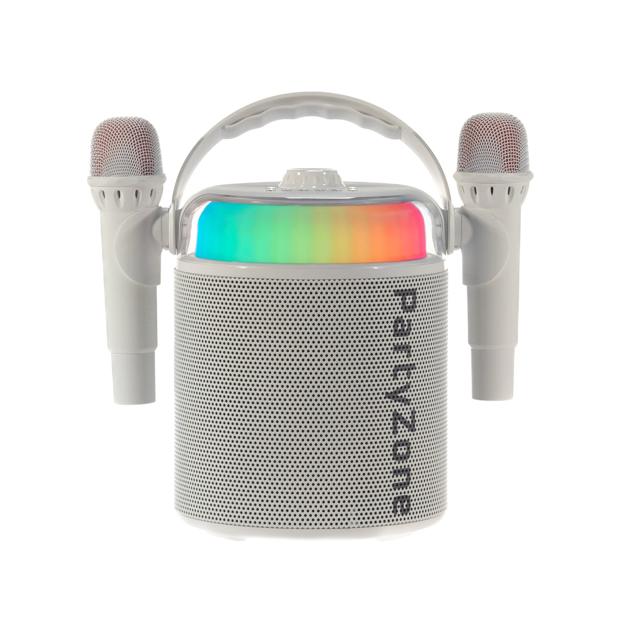 PartyZone Karaoke Sæt m. 2 Mikrofoner (Hvid)