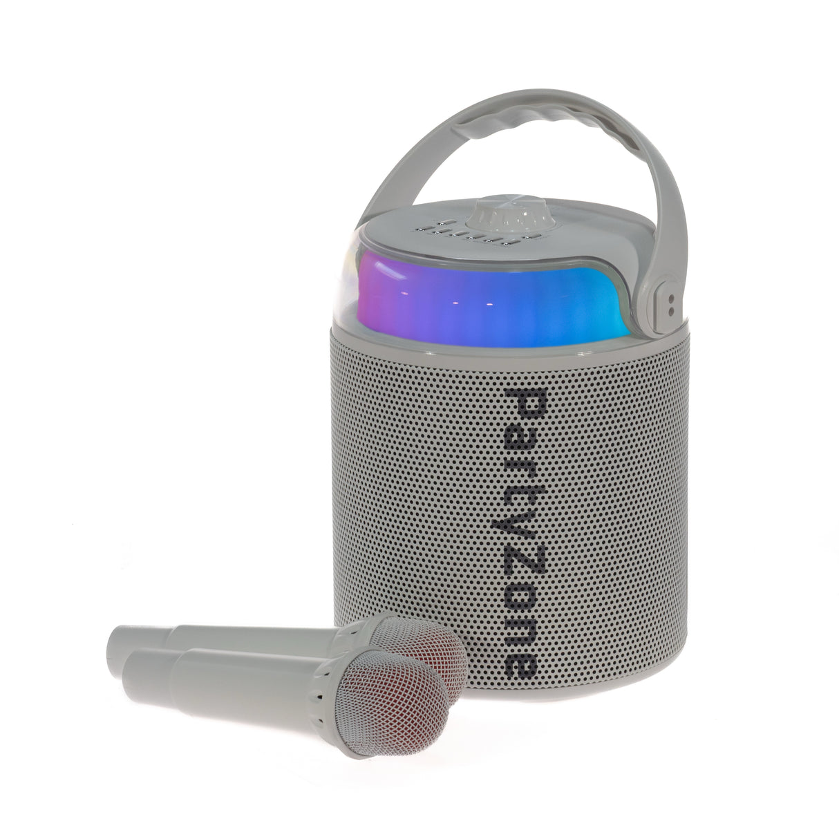 PartyZone Karaoke Sæt m. 2 Mikrofoner (Hvid)