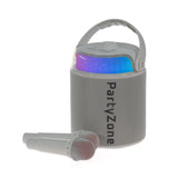 PartyZone Karaoke Sæt m. 2 Mikrofoner (Hvid)