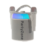 PartyZone Karaoke Sæt m. 2 Mikrofoner (Hvid)