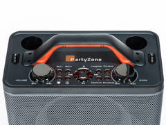Karaoke anlæg med 2 mikrofoner (Sort)