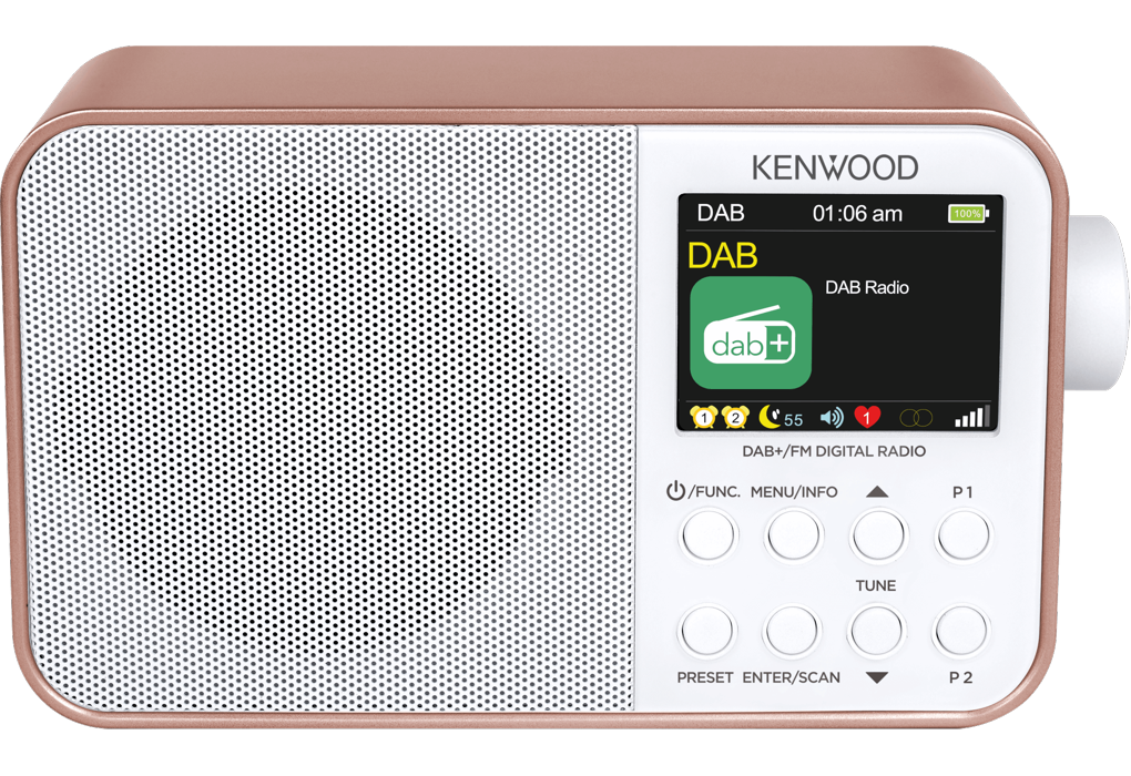 Kenwood CRM30DABR DAB+ Radio (Rose Gold)
