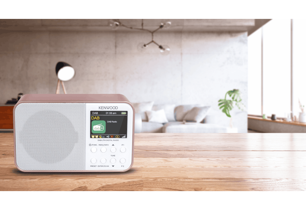 Kenwood CRM30DABR DAB+ Radio (Rose Gold)