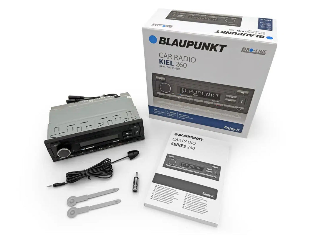 Blaupunkt Kiel 260 1-DIN Bilradio med DAB+, Bluetooth, USB & AUX