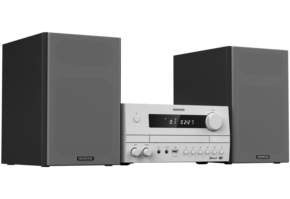 Kenwood M-822DAB Minianlæg m. Bluetooth og DAB+ (Hvid)
