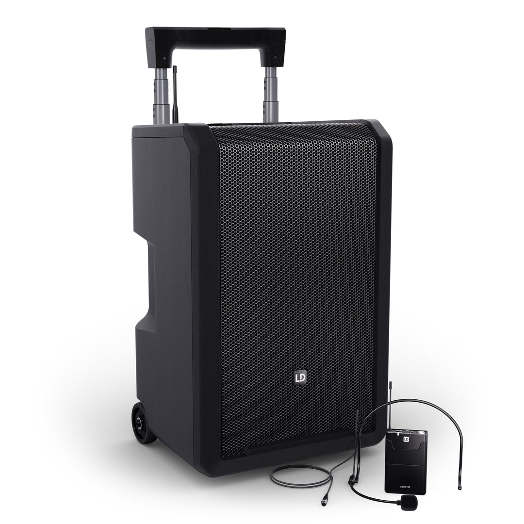 LD Systems ANNY® 10 BPH B6 - 10" bærbart batteridrevet Bluetooth® PA-system med mixer og 1 x headsetmikrofon (inkl. bodypack)