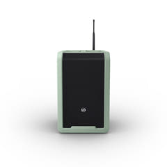 LD Systems ANNY® 8 BPH B5 GN - Bærbar batteridrevet Bluetooth® PA-højttaler med mixer og 1x headset-mikrofon (inkl. bodypack), Adventure Green