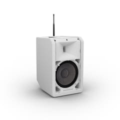 LD Systems ANNY® 8 BPH B5 W - Bærbar batteridrevet Bluetooth® PA-højttaler med mixer og 1x headsetmikrofon (inkl. bodypack), Pure White