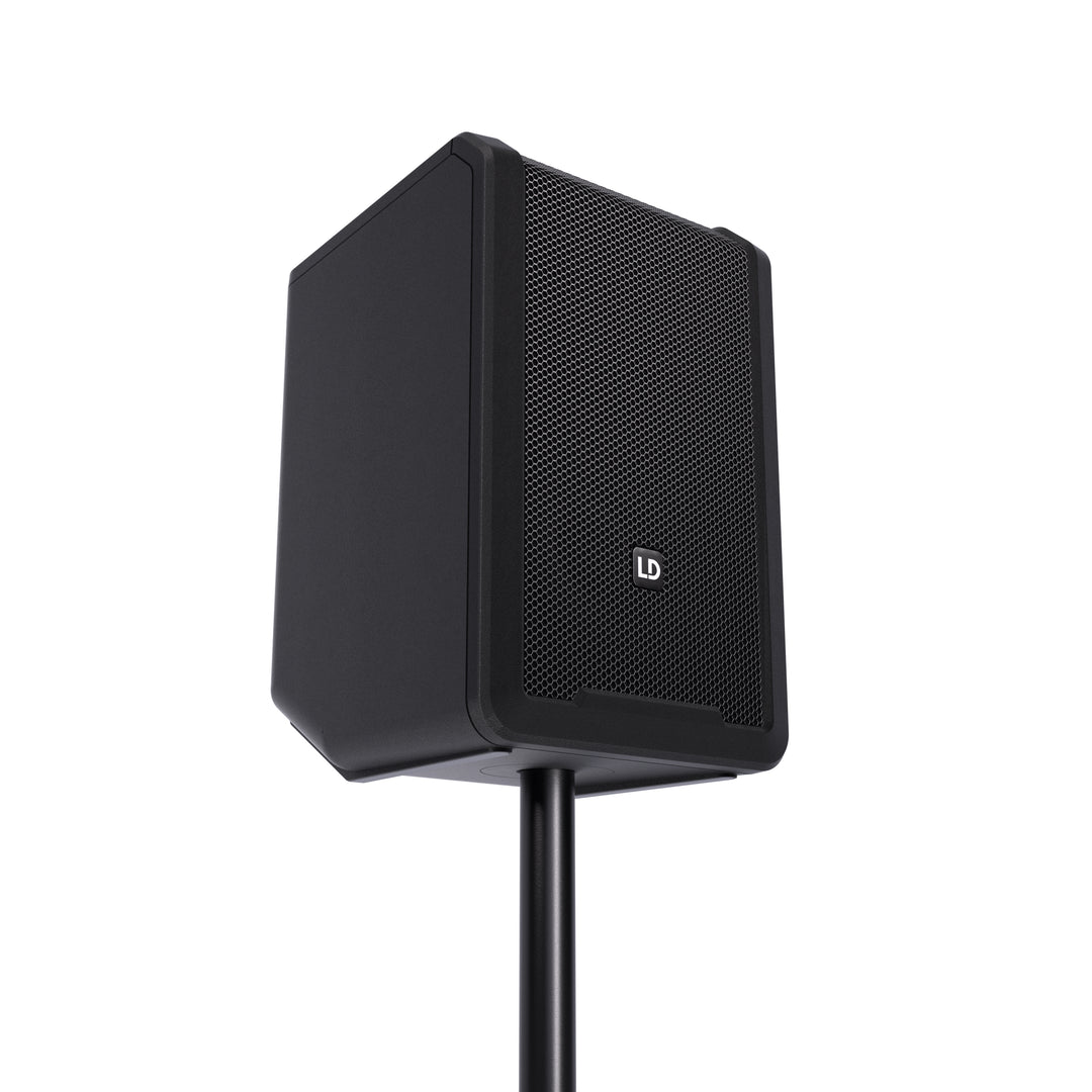 LD Systems ANNY® 8 BPH B5 - Bærbar batteridrevet Bluetooth® PA-højttaler med mixer og 1x headset-mikrofon (inkl. bodypack), Stage Black