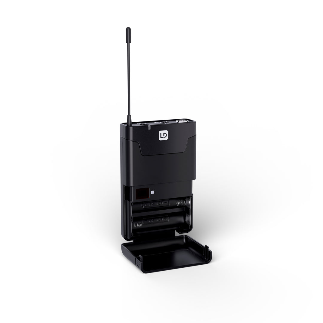 LD Systems ANNY® 8 BPH B5 - Bærbar batteridrevet Bluetooth® PA-højttaler med mixer og 1x headset-mikrofon (inkl. bodypack), Stage Black