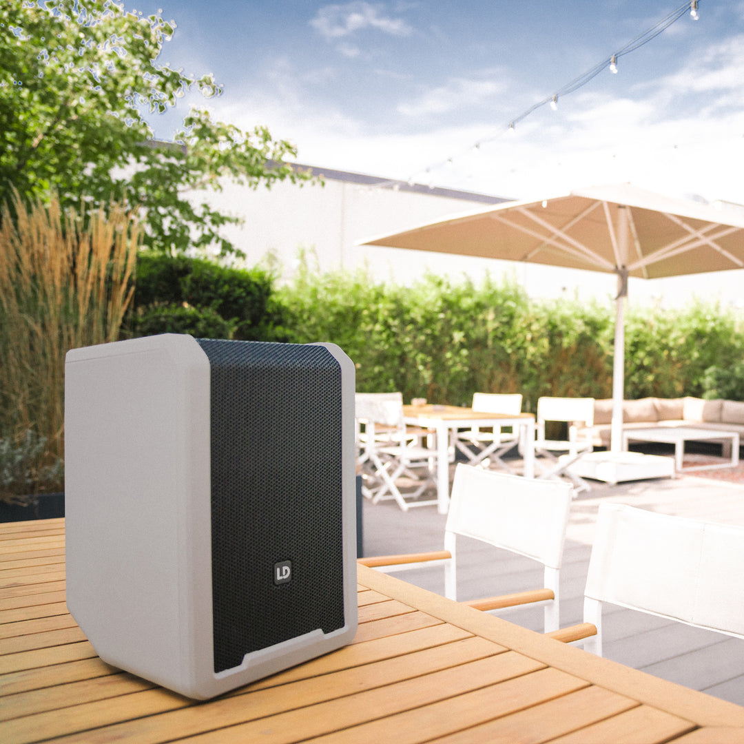 LD Systems ANNY® 8 G - Bærbar batteridrevet Bluetooth® PA-højttaler med mixer, Urban Grey