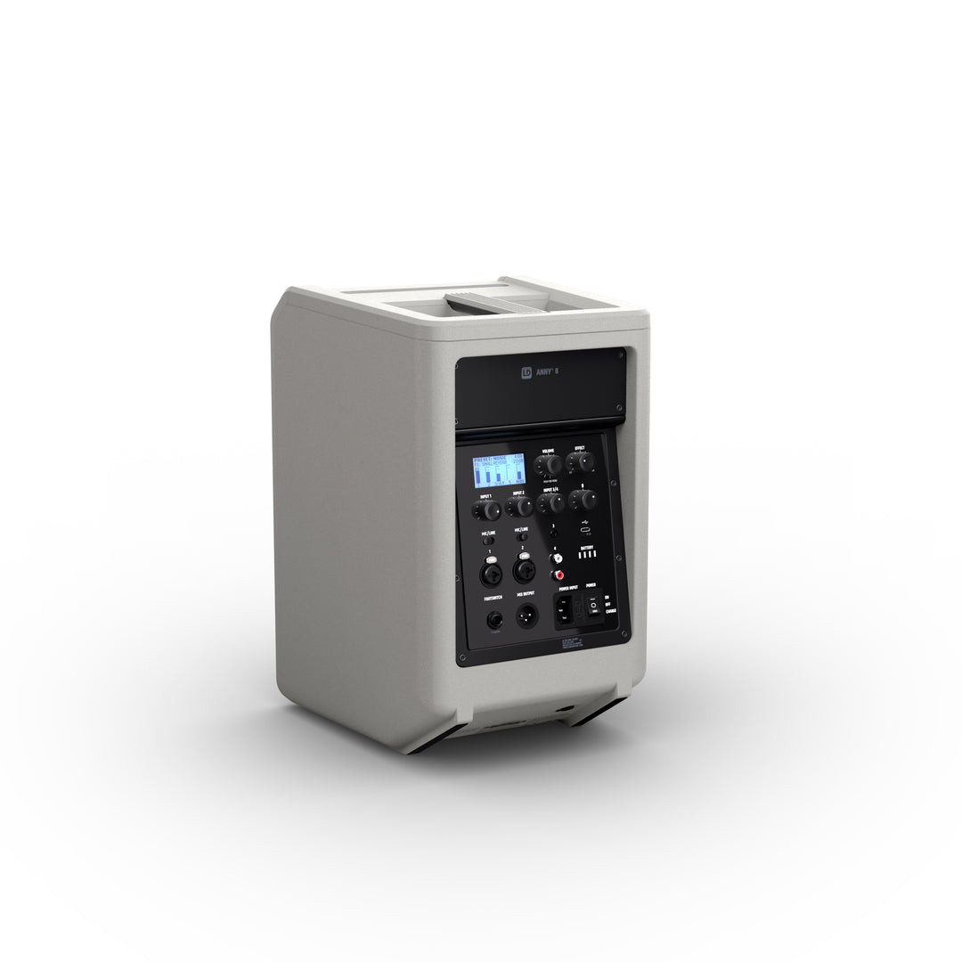 LD Systems ANNY® 8 G - Bærbar batteridrevet Bluetooth® PA-højttaler med mixer, Urban Grey