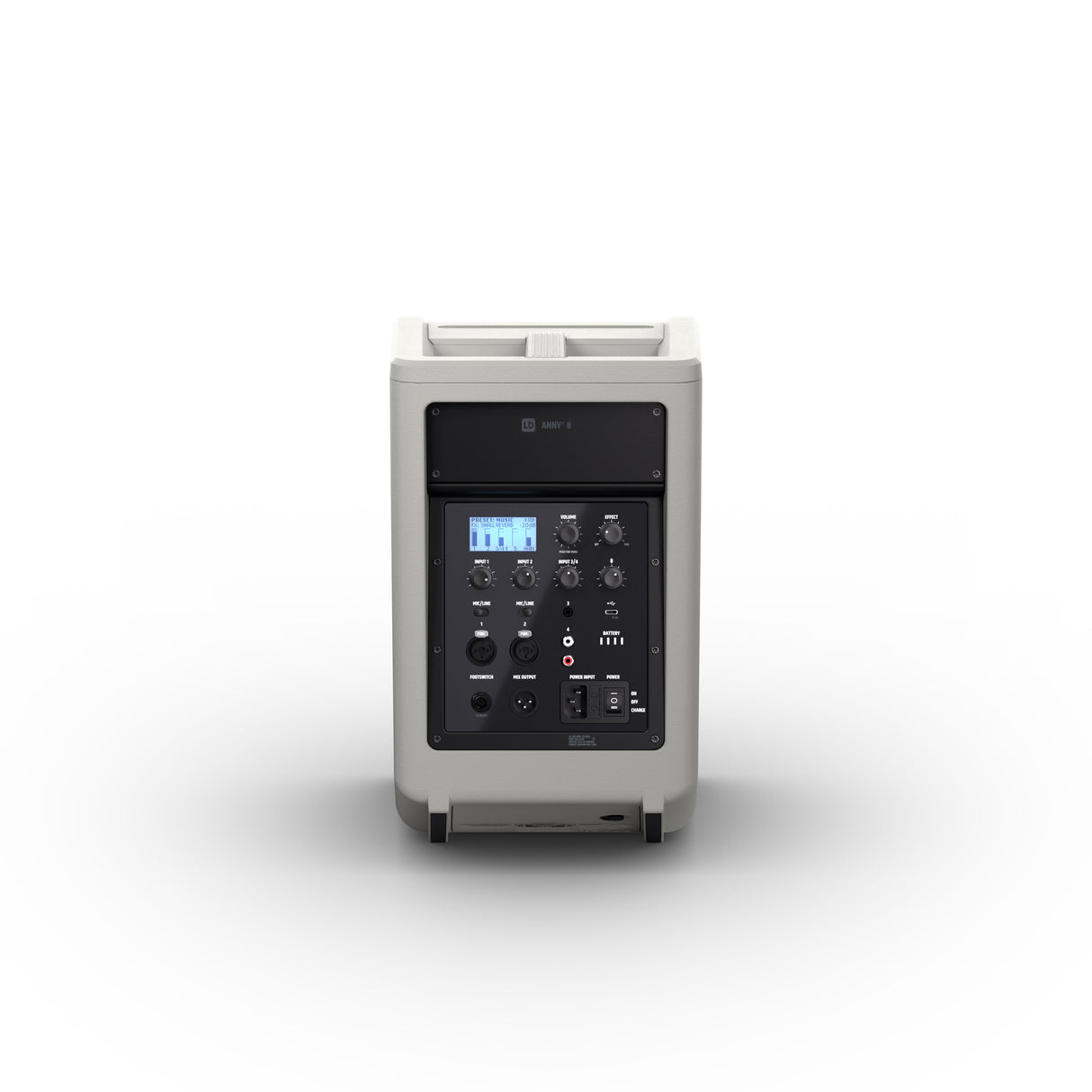 LD Systems ANNY® 8 G - Bærbar batteridrevet Bluetooth® PA-højttaler med mixer, Urban Grey